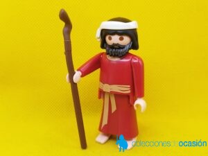 Playmobil Aldeano con pastor, campesino, figura para Belén