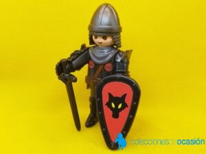 Playmobil Caballero lobo, soldado medieval
