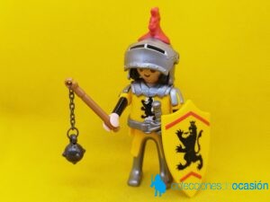 Playmobil Caballero medieval del reino de los leones con león rojo en el casco