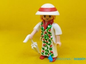 Playmobil Mujer vintage con sombrilla y vestido de flores