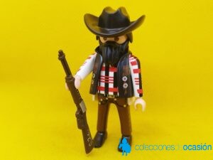 Playmobil Vaquero con winchester, cowboy con barba