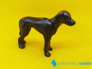 Playmobil perro egipcio, perro negro mediano