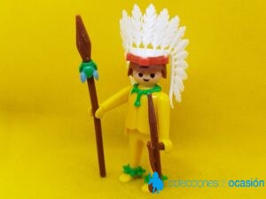 Playmobil Jefe indio con pipa de la paz, click de manos fijas