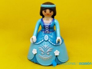 Playmobil Princesa medieval con vestido y corona azul