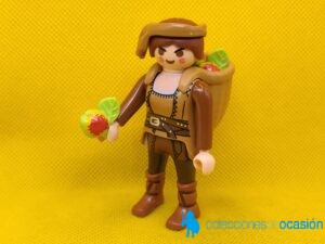Playmobil Aldeana recolectora, campesina con manzanas