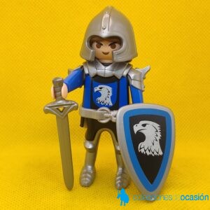 Playmobil Caballero del reino del águila azul con escudo y espada