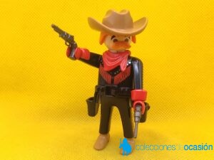 Playmobil Cowboy con dos pistolas, vaquero con bigote