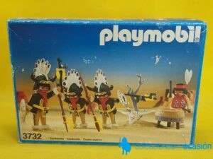 Playmobil Guerreros indios cazadores de bisontes danzando REF 3732