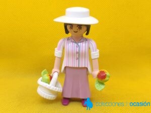 Playmobil Mujer vintage con cesta de manzanas, mujer del oeste