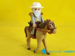 Playmobil Oficial confederado con caballo, soldado sudista