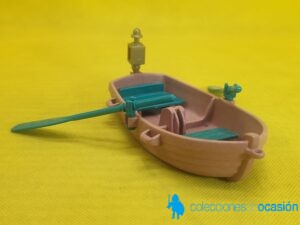 Playmobil Barcaza con remos verdes y farol