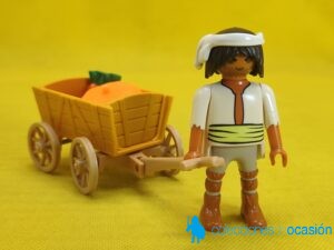 Playmobil Campesino con carro con hortalizas