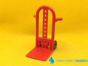 Playmobil Carretilla plegable roja de transporte de mercancías