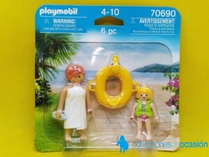Playmobil Duo pack mujer y niña de parque acuático REF 70690