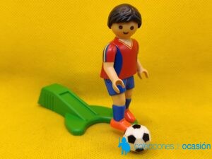 Playmobil Futbolista con plataforma y balón