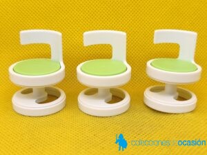 Playmobil Lote de tres sillas modernas, mueble