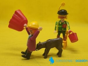 Playmobil Payasos enanos con becerra