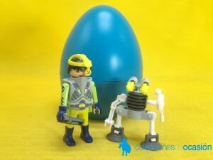 Playmobil Agente espacial con robot Huevo REF 9416