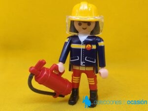 Playmobil Bombero con casco amarillo