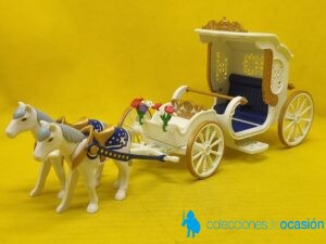 Playmobil Calesa de novios, carro blanco