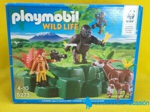 Playmobil Gorilas y Okapis REF 5273, animales salvajes