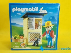 Playmobil Granjero con conejeras REF 4491
