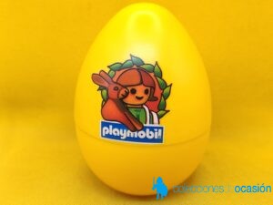 Playmobil Huevo amarillo niña con conejos