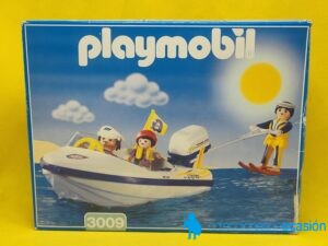 Playmobil Motor fuera de  borda con esquiadora acuática REF 3009