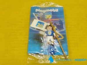 Playmobil Niño medieval con estandarte 30 aniversario, figura promocional