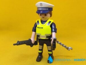 Playmobil Policía con chaleco de alta visibilidad