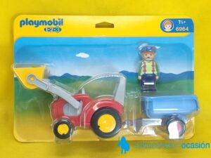 Playmobil Tractor con remolque 1 2 3 REF 6964