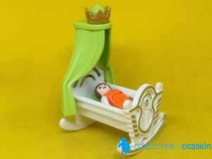 Playmobil Cuna real con bebé, mueble