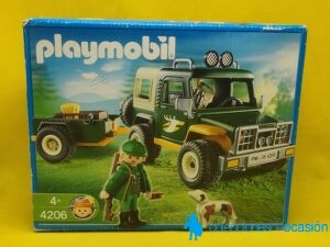 Playmobil Guarda forestal con todoterreno REF 4206, Cazador
