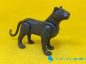 Playmobil Pantera gris con cola negra, animal salvaje